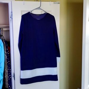 Navy Blue/ White/ Dress